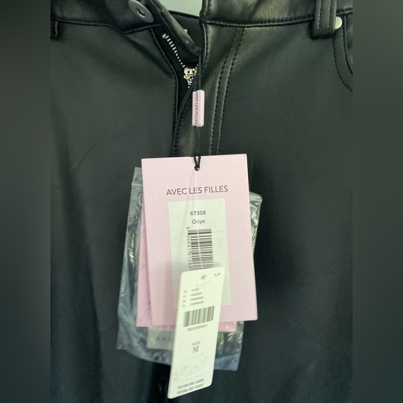 Avec Les Fiuelles Anthropologie Faux Leather Cargo Pants - Picture 6 of 6